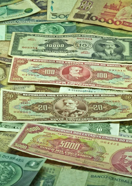 Oude Braziliaanse geld — Stockfoto