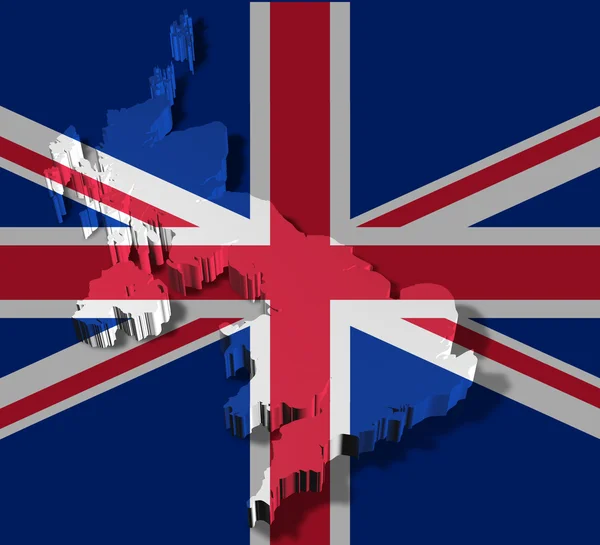 Illustration du royaume uni des grands Britanniques — Photo