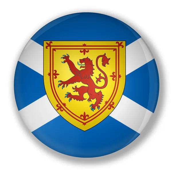 Badge with flag of scotland — Stock Photo, Image