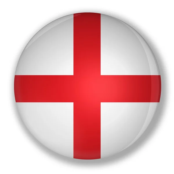 Бейдж з прапор Англії — стокове фото