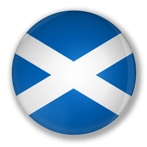 Odznaka z flaga Szkocji — Zdjęcie stockowe