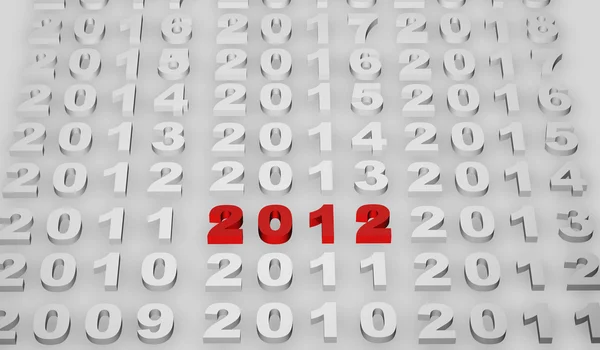 Новий рік 2012 — стокове фото