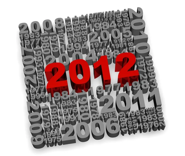 2012 新的一年 — 图库照片