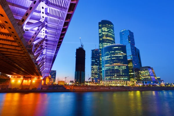 Moscow City at night Stock Image