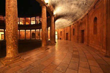 Patio in the Palace of Charles V clipart