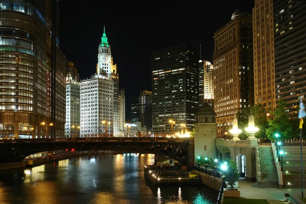 Chicago éjjel — Stock Fotó