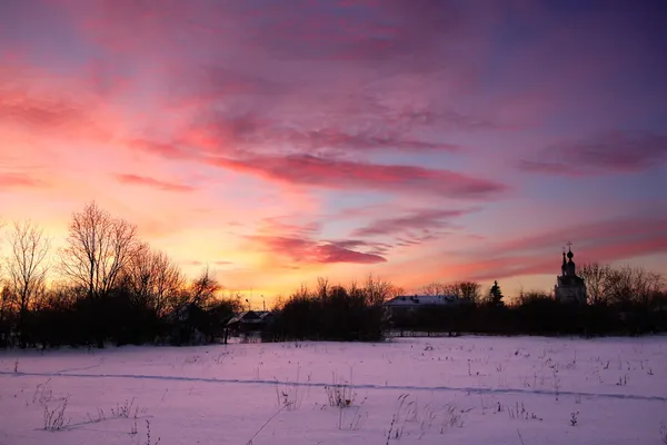 stock image Winter sunset