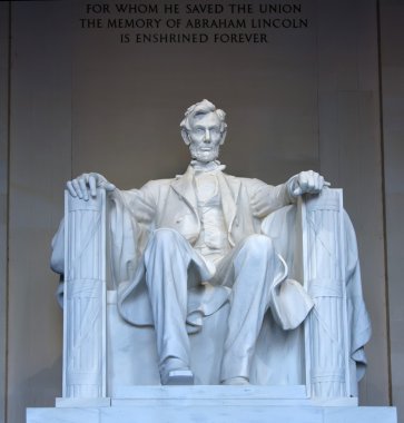 Statue of Abraham Lincoln clipart