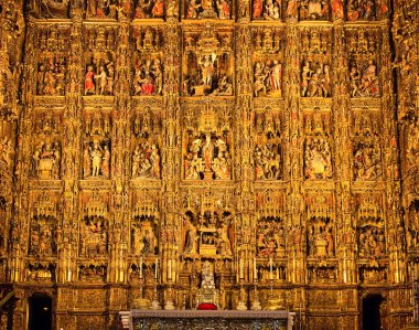 Altarpiece in the Cathedral of Seville clipart