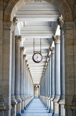 Colonnade in Karlovy Vary clipart