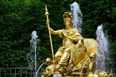 Fountain in the park of Versailles clipart