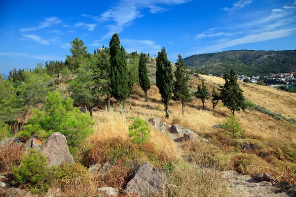 Colorful greek landscape — Stock Photo, Image