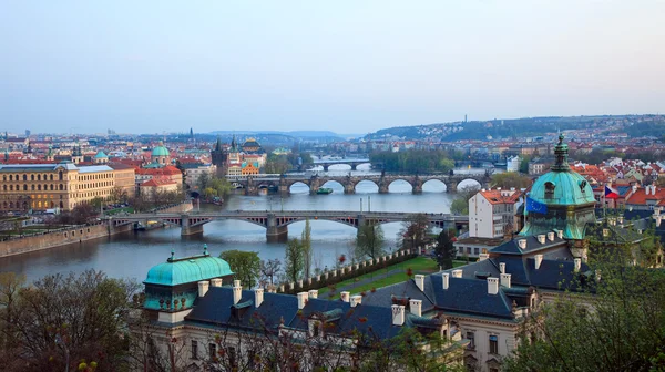 Vista sobre Pontes de Praga — Fotografia de Stock