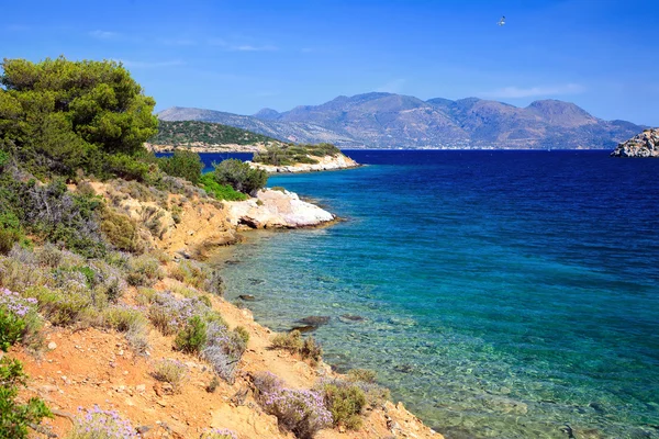 Vackra vilda strand på grrek island — Stockfoto