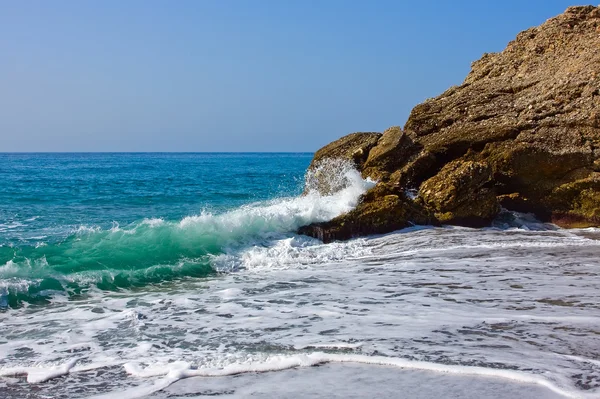 Playa en el mar Mediterráneo — Foto de Stock