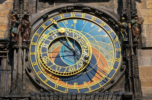 Zegar astronomiczny na ratuszu, Praga — Zdjęcie stockowe