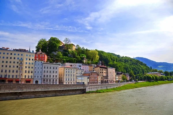 Rio Salzach em Salzburgo — Fotografia de Stock