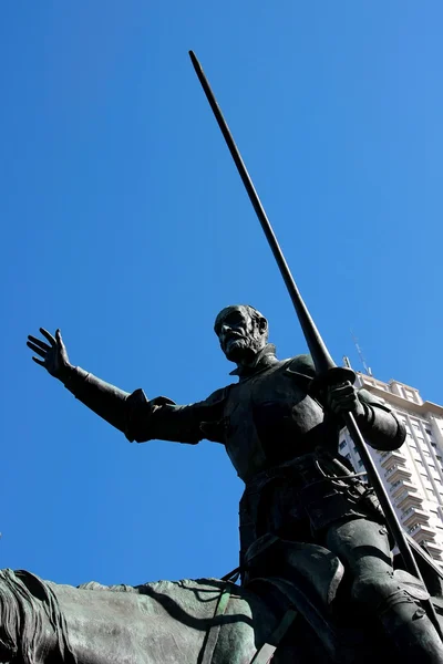 Monumento a Miguel de Cervantes — Foto de Stock