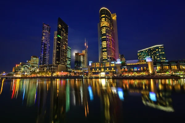 Melbourne at night — Stock Photo, Image