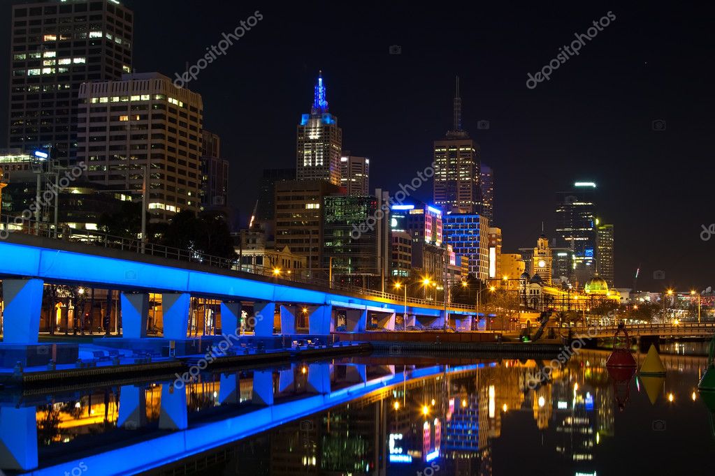 Фотообои Melbourne at night