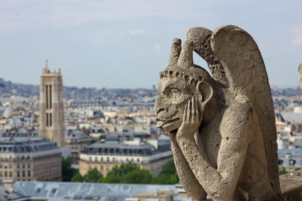 Quimera na Catedral de Notre Dame — Fotografia de Stock