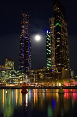 Downtown of Melbourne clipart