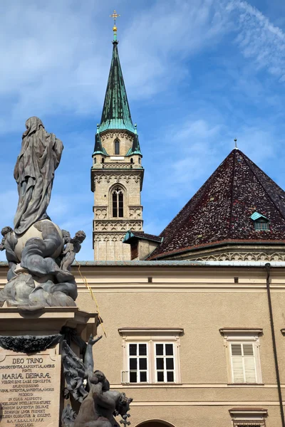 Franziskanerkirche w salzburg, austria — Zdjęcie stockowe