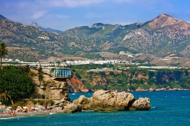 View on Balcony of Europ, Nerja clipart