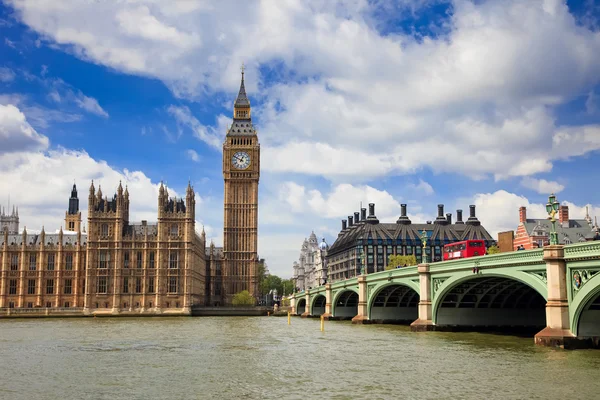 Gran Ben y las casas del parlamento, Londres — Foto de Stock