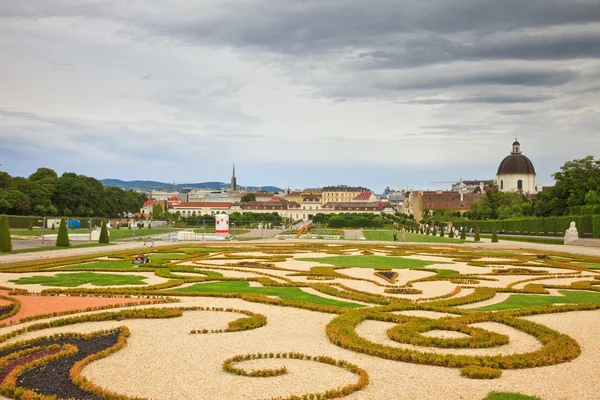 stock image Park in Belvedere palace, Vienna