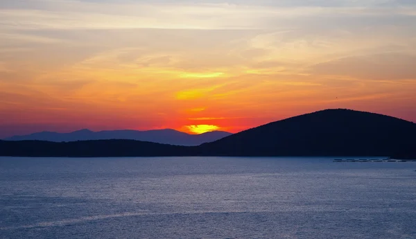 Zonsopgang boven de Egeïsche zee — Stockfoto