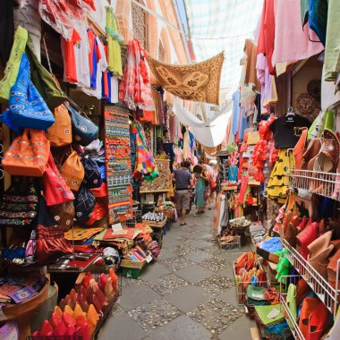 Sreet market in Granada, Spain clipart