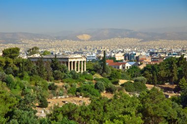 Athens from Acropolis clipart