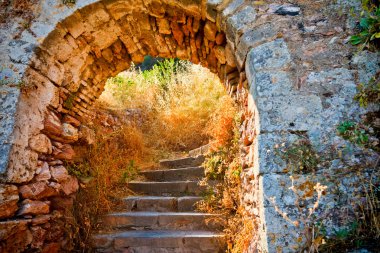 Stairways to the Palamidi fortress, Nafplio clipart