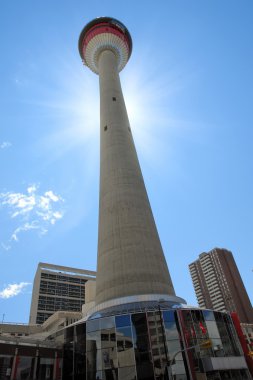 Calgary Tower in Downtown Calgary clipart