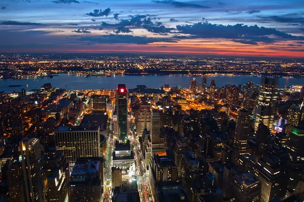 Nova Iorque depois do pôr-do-sol — Fotografia de Stock