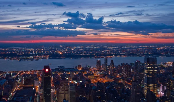 Vista sobre Nova York e Nova Jersey — Fotografia de Stock