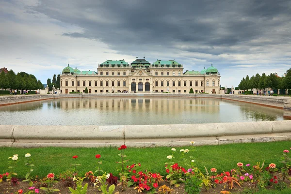 Hotel belvedere jest barokowy pałac — Zdjęcie stockowe