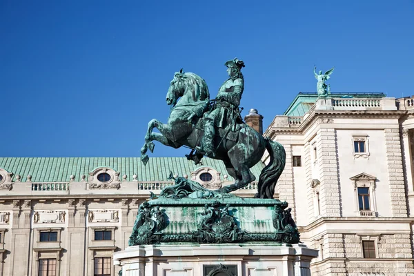 Standbeeld van Eugenius van Savoye, Wenen — Stockfoto