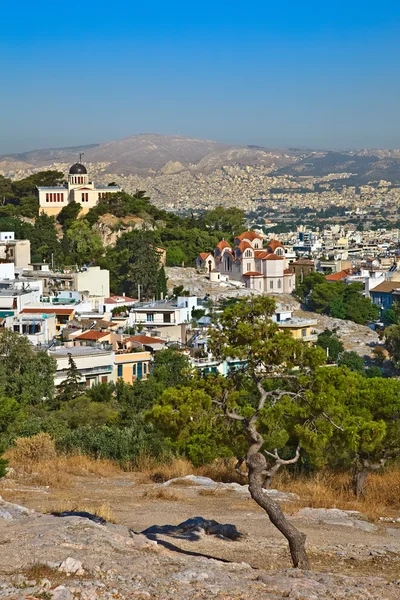Vista sobre Atenas a partir de Acrópole — Fotografia de Stock