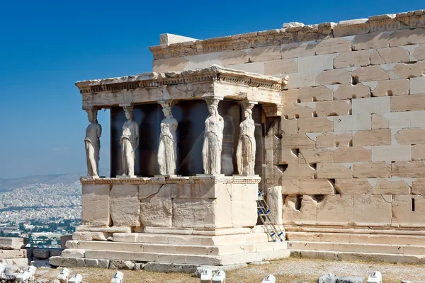 Erechtheion tempel in acropolis, Athene — Stockfoto