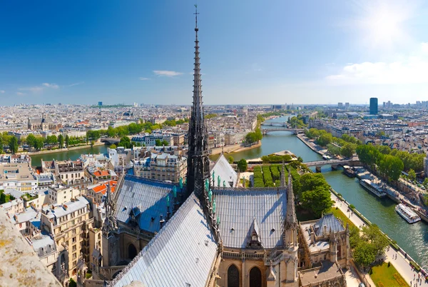 Париж от Нотр-Дам — стоковое фото
