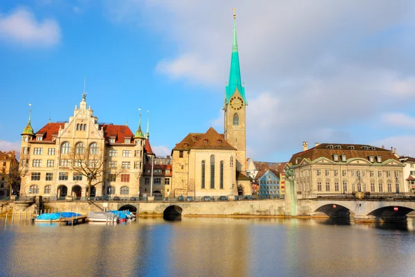 Zürih'te fraumuenster Katedrali — Stok fotoğraf