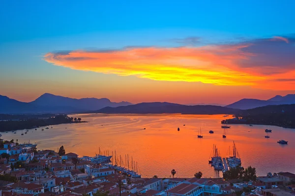 Sonnenuntergang in Griechenland — Stockfoto