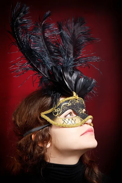 stock image Woman in venetian mask