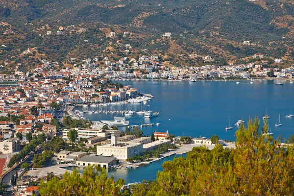 Vista su Poros, Grecia — Foto Stock