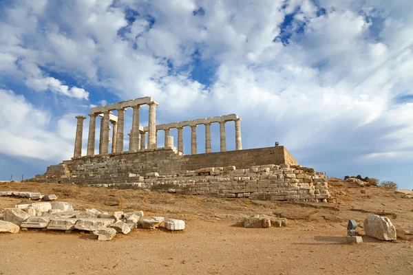 Ruiny świątyni Posejdona — Zdjęcie stockowe