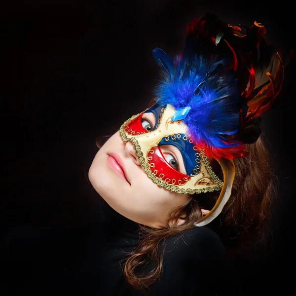 stock image Woman in venetian mask