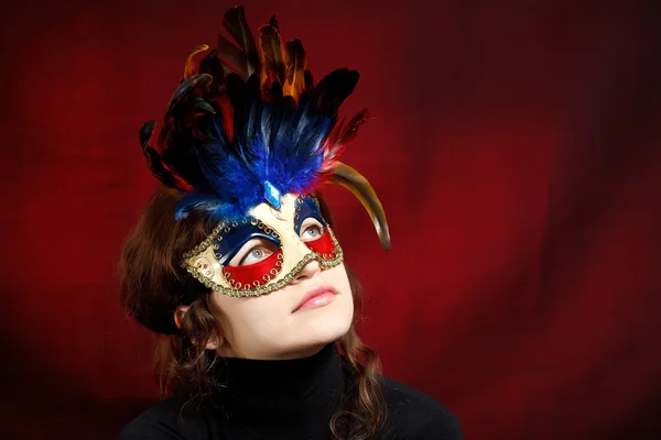 stock image Woman in venetian mask