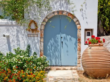 Entrance to greek house clipart